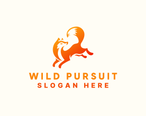 Hunting - Wild Fox Animal logo design