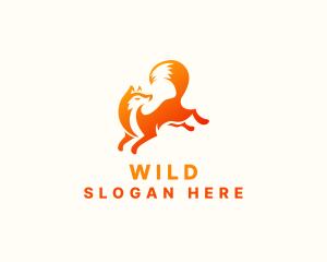 Wild Fox Animal logo design