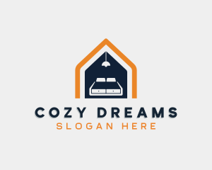 Bedroom Furniture Bed logo design