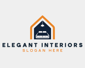 Bedroom Furniture Bed logo design