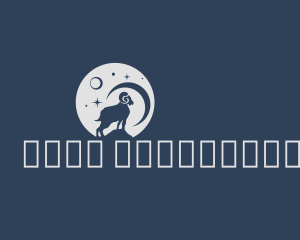 Red Moon - Midnight Moon Ram logo design