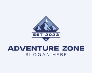 Mountain Outdoor Adventure logo design