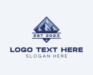 Stars - Mountain Outdoor Adventure logo design