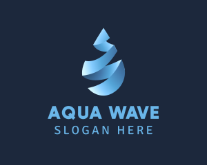 Water - Liquid Water Droplet logo design