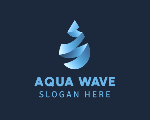 Liquid Water Droplet logo design