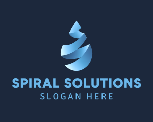 Liquid Water Droplet logo design