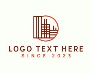 Metropolitan - Geometric Building Property logo design