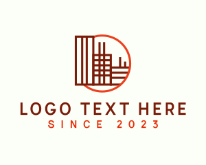 Line - Geometric Building Property logo design