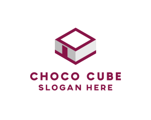 Isometric Cube Room logo design