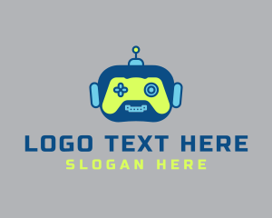 Gaming Community - Robot Computer Gamer logo design