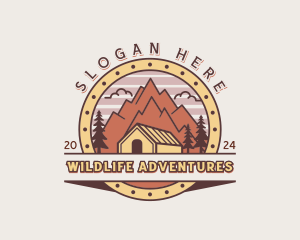 Cabin Mountain Travel logo design