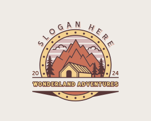 Cabin Mountain Travel logo design