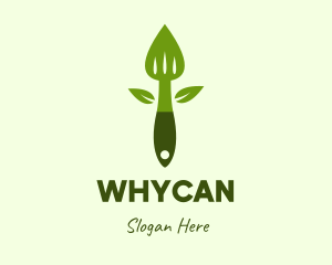 Vegetarian - Healthy Salad Spatula logo design