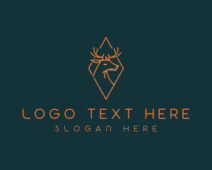 Stag - Wild Deer Park logo design