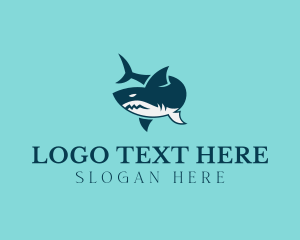 Fish Tank - Ocean Shark Surf logo design