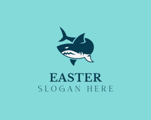 Aqua - Ocean Shark Surf logo design