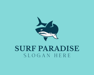 Ocean Shark Surf logo design