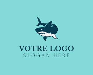 Aquarium - Ocean Shark Surf logo design