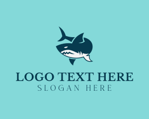 Swim - Ocean Shark Surf logo design