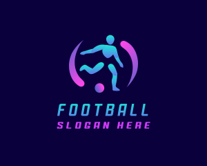 Athlete Football Soccer logo design