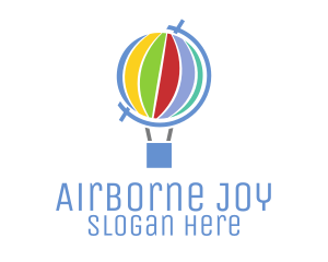 Global Hot Air Balloon logo design