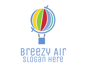 Global Hot Air Balloon logo design