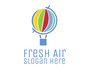 Global Hot Air Balloon logo design