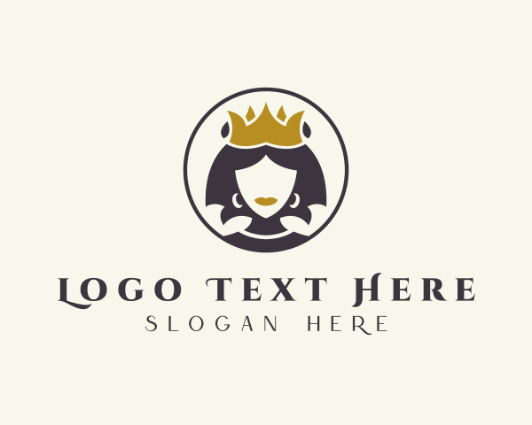 Monarchy - Royal Queen Crown logo design