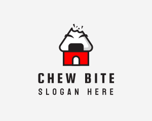 Onigiri House Bite logo design