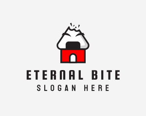 Onigiri House Bite logo design