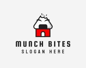 Onigiri House Bite logo design