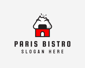 Onigiri House Bite logo design