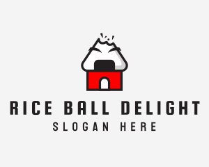 Onigiri House Bite logo design