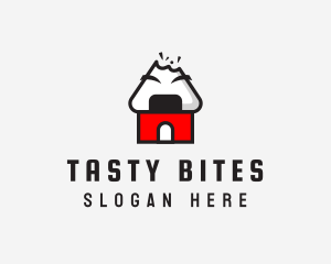 Onigiri House Bite logo design