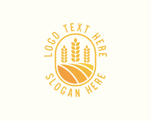 Harvest - Agriculture Wheat Crop logo design