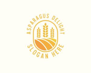 Agriculture Wheat Crop logo design