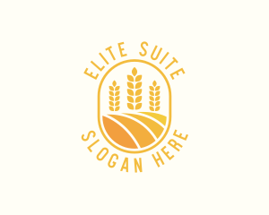 Agriculture Wheat Crop logo design