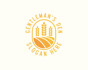 Agriculture Wheat Crop logo design