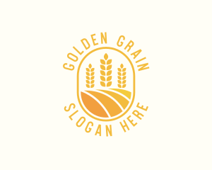 Rice - Agriculture Wheat Crop logo design