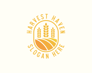 Crop - Agriculture Wheat Crop logo design