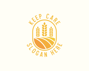 Agriculture Wheat Crop logo design