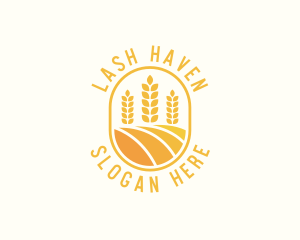 Agriculture Wheat Crop logo design