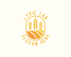 Agriculture Wheat Crop logo design