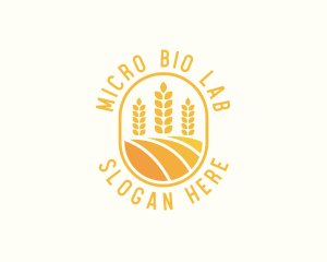 Agriculture Wheat Crop logo design