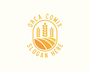 Lawn - Agriculture Wheat Crop logo design