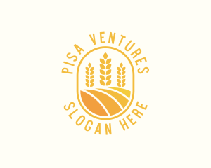 Agriculture Wheat Crop logo design