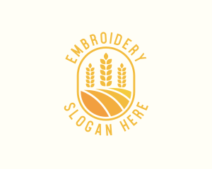 Agriculture Wheat Crop logo design