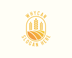 Agriculture Wheat Crop logo design