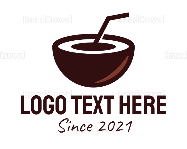 Fresh Coconut Drink Logo