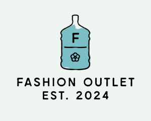 Outlet - Rustic Water Bottle logo design